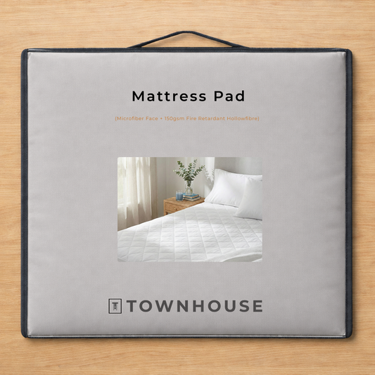 Mattress Pad (Microfiber Face + 150gsm FR Hollowfibre)