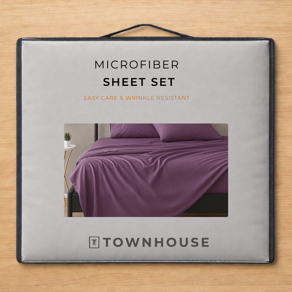 Solid Microfiber Sheet Set