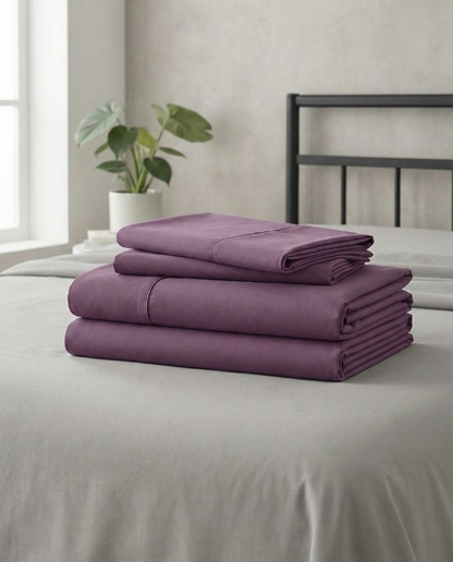 Solid Microfiber Sheet Set