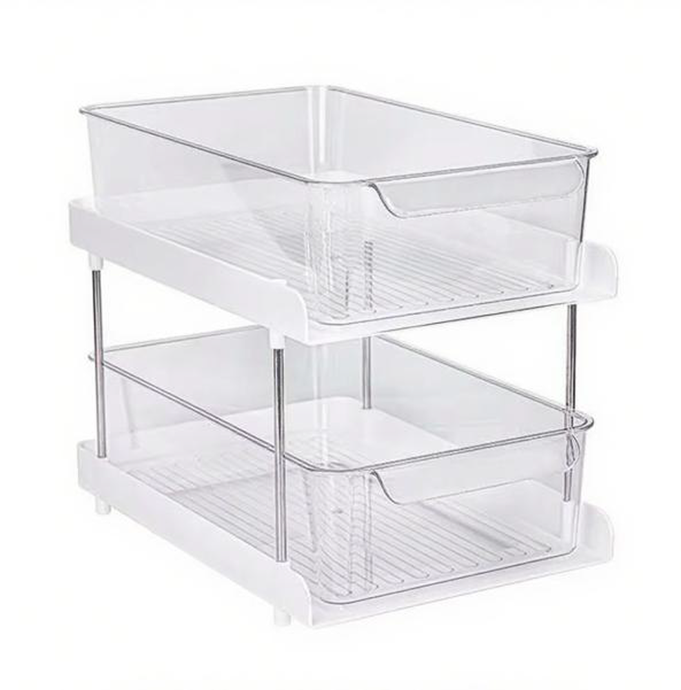 2 LEVEL HOUSEHOLD MULTI-DRAWER STORAGE RACK