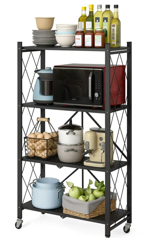 Carbon Steel 4 Shelf Folding Unit
