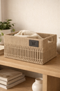3 PC PAPER ROPE WOVEN BASKET