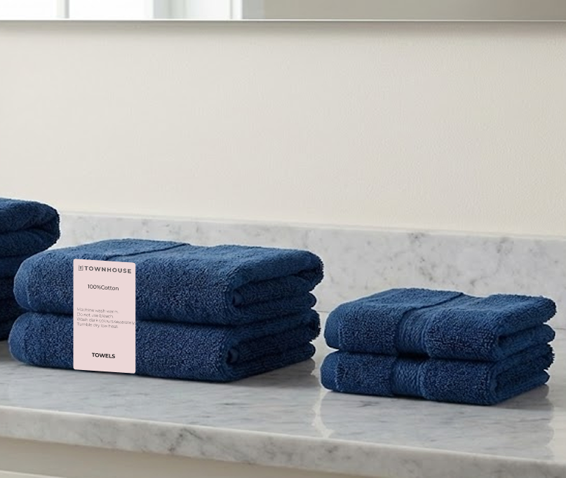 Cotton 4-Piece Wash Cloth Set