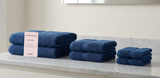 Cotton Towel Set 6-Piece (2 Bath, 2 Hand, 2 Wash)