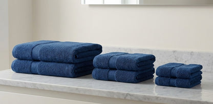 Cotton Towel Set 6-Piece (2 Bath, 2 Hand, 2 Wash)